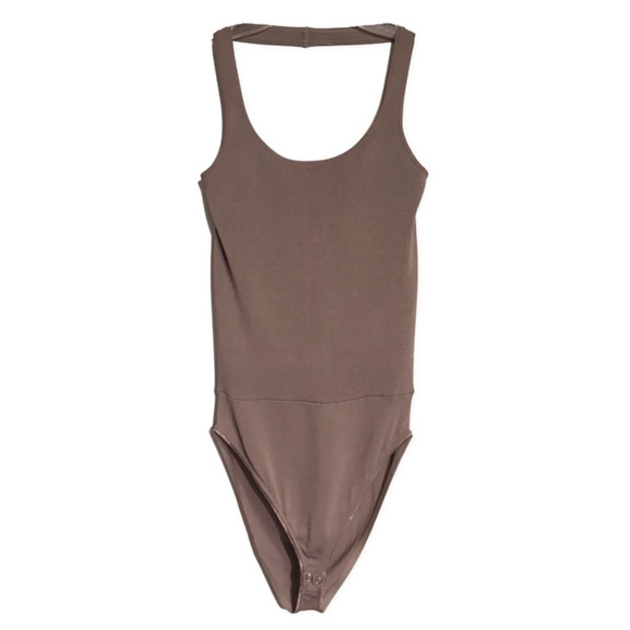 Zara Knit Taupe Halter Bodysuit - Picture 6 of 7